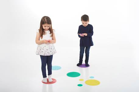 Set de 10 ronds tactiles et texturés en silicone Multicolore 4 - vertbaudet enfant 