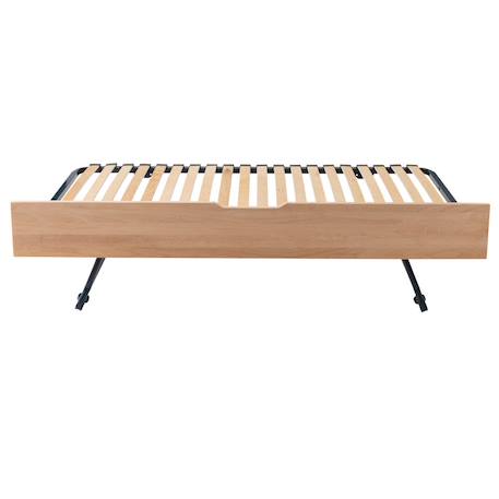 Tiroir lit gigogne en hêtre naturel  arsène Bois naturel 1 - vertbaudet enfant 