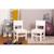 Lot de 2  chaises enfant  en bois  4-7 ans Blanc+Naturel 4 - vertbaudet enfant 