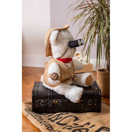 Peluche ours aventurier - gaston aventurier - 40 cm Blanc 5 - vertbaudet enfant 