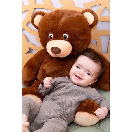 Peluche géante ours augustin   - made in france Marron 3 - vertbaudet enfant 