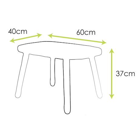 Ensemble table et chaises enfant ovaline  1-4 ans Blanc et bois+Vert sauge 12 - vertbaudet enfant 