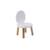 Ensemble table et chaises enfant ovaline  1-4 ans Blanc et bois+Vert sauge 6 - vertbaudet enfant 