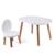 Ma première table enfant ovaline  1-4 ans Blanc et bois+Vert sauge 4 - vertbaudet enfant 