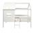 Lit cabane surélevé avec sommier pin massif et imitation bois  ambre Blanc 4 - vertbaudet enfant 