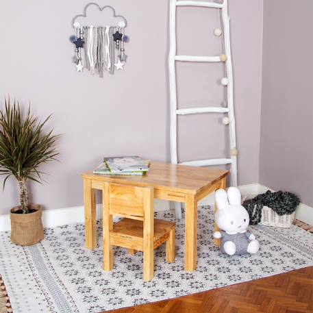 Ma première table enfant montessori  1-4 ans Naturel+Vert sauge 2 - vertbaudet enfant 