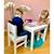 Lot de 2  chaises enfant  en bois  4-7 ans Blanc+Naturel 5 - vertbaudet enfant 