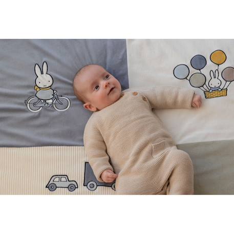Tapis de jeux pour parc - fluffy Bleu et vert+Rose 2 - vertbaudet enfant 