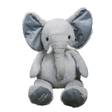 Peluche géante eléphant jojo  - made in france Gris 1 - vertbaudet enfant 