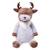 Peluche géante renne qorvik  - made in france Marron, blanc, crème, taupe, gris 1 - vertbaudet enfant 