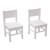 Lot de 2  chaises enfant  en bois  4-7 ans Blanc+Naturel 1 - vertbaudet enfant 