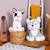 Peluche géante chien husky kodi  - made in france Gris et blanc 4 - vertbaudet enfant 