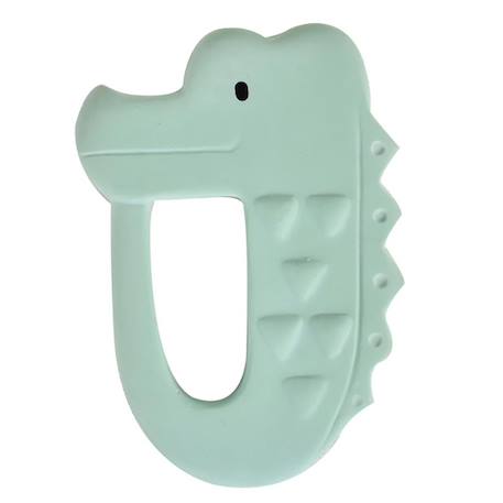 Anneau de dentition crocodile en caoutchouc naturel Vert 1 - vertbaudet enfant 