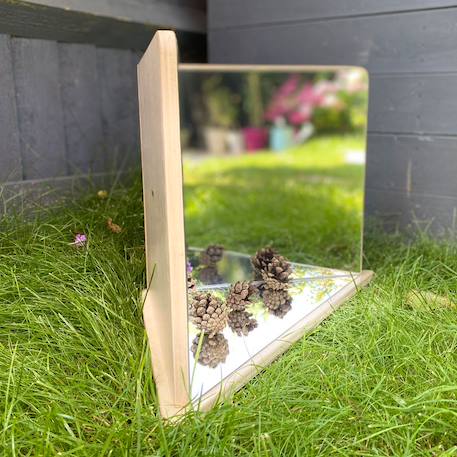 Miroir en bois à 3 faces Multi-coloured 3 - vertbaudet enfant 