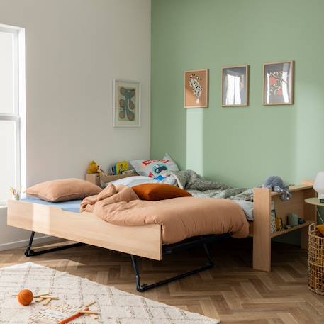 Tiroir lit gigogne en hêtre naturel  arsène Bois naturel 5 - vertbaudet enfant 