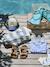 Sandales cuir enfant à scratchs collection maternelle kaki+marine+sable 17 - vertbaudet enfant 