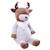 Peluche géante renne qorvik  - made in france Marron, blanc, crème, taupe, gris 2 - vertbaudet enfant 