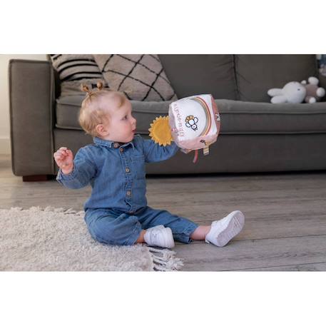 Cube d'activités 15cm - miffy fluffy Rose et blanc 5 - vertbaudet enfant 
