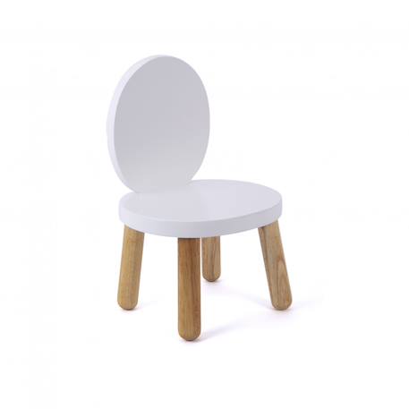 Lot de 2 ma première chaise enfant ovaline  1-4 ans Blanc et bois 6 - vertbaudet enfant 