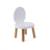 Lot de 2 ma première chaise enfant ovaline  1-4 ans Blanc et bois 6 - vertbaudet enfant 