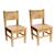 Lot de 2  chaises enfant  en bois  4-7 ans Blanc+Naturel 7 - vertbaudet enfant 