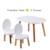 Ensemble table et chaises enfant ovaline  1-4 ans Blanc et bois+Vert sauge 2 - vertbaudet enfant 