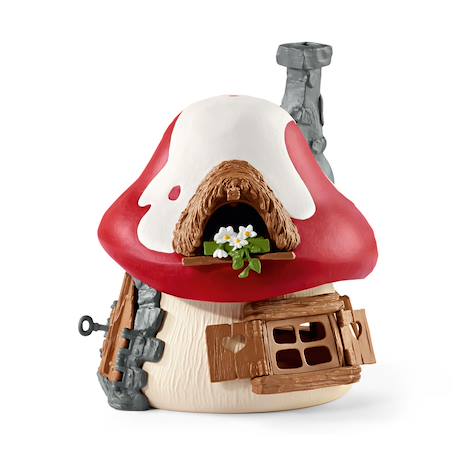 Maison des schtroumpfs avec 2 figurines Rouge 3 - vertbaudet enfant 