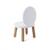 Lot de 2 ma première chaise enfant ovaline  1-4 ans Blanc et bois 5 - vertbaudet enfant 