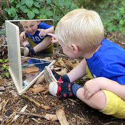 Miroir en bois à 3 faces  - vertbaudet enfant