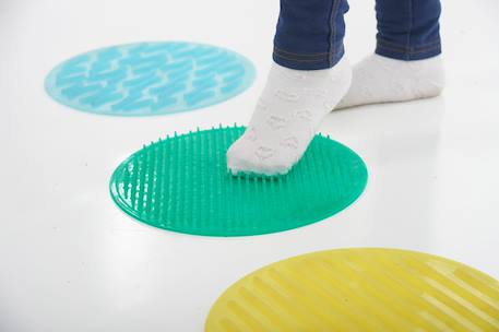 Set de 10 ronds tactiles et texturés en silicone Multicolore 3 - vertbaudet enfant 