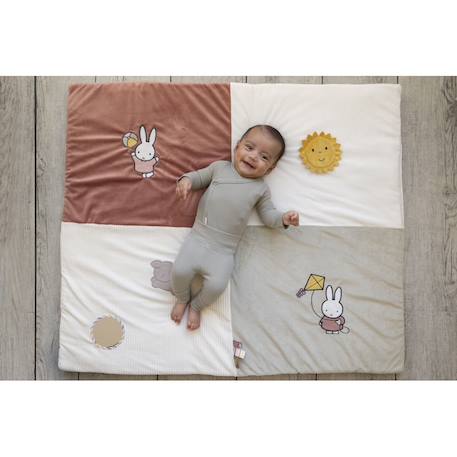 Tapis de jeux pour parc - fluffy Bleu et vert+Rose 7 - vertbaudet enfant 
