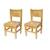 Lot de 2  chaises enfant  en bois  4-7 ans Blanc+Naturel 12 - vertbaudet enfant 