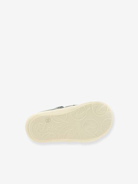 Bottillons semi-ouverts bébé beige+vert sauge 11 - vertbaudet enfant 