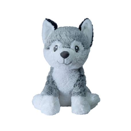 Peluche géante chien husky kodi  - made in france Gris et blanc 1 - vertbaudet enfant 