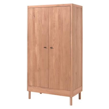 Armoire 2 portes en chêne massif  romane Bois naturel 4 - vertbaudet enfant 