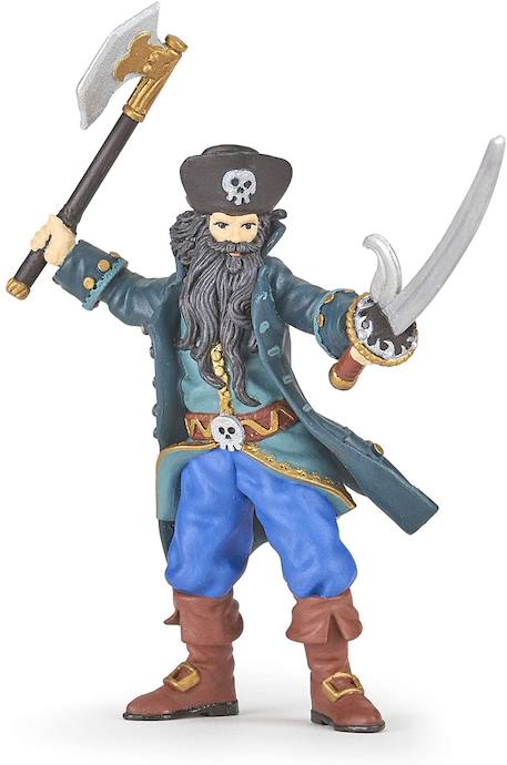 Figurine pirate barbe noire Rouge 2 - vertbaudet enfant 