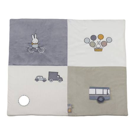 Tapis de jeux pour parc - fluffy Bleu et vert+Rose 1 - vertbaudet enfant 