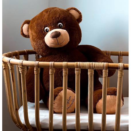 Peluche géante ours augustin   - made in france Marron 5 - vertbaudet enfant 