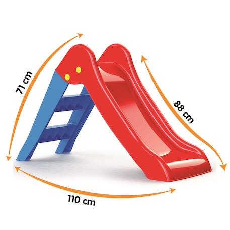 Mon premier toboggan enfant Rouge et bleu 2 - vertbaudet enfant 