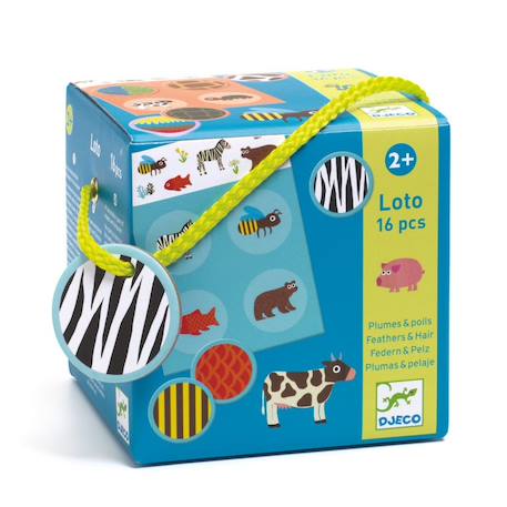 Loto plumes et poils Multicolore 1 - vertbaudet enfant 