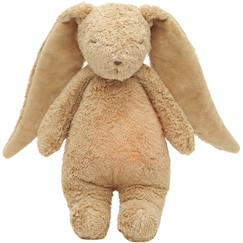 Peluche veilleuse lapin nature bio avec sons & lumières cappuccino 2.0  - vertbaudet enfant