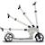Six degrees trottinette aluminium 205 mm Gris 3 - vertbaudet enfant 