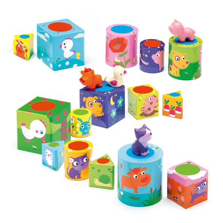 3 jeux pour les petits ludanimo Multicolore 3 - vertbaudet enfant 