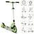 Six degrees trottinette junior aluminium - mécanisme de pliage et béquille - 180/145 mm Vert 2 - vertbaudet enfant 