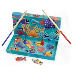 Jouet-Jeux éducatifs-Puzzles-Jeux de pêche à la ligne : poissons graphiques