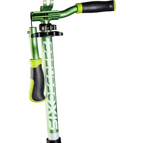 Six degrees trottinette junior aluminium - mécanisme de pliage et béquille - 180/145 mm Vert 5 - vertbaudet enfant 