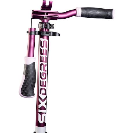 Six degrees trottinette junior aluminium - mécanisme de pliage et béquille - 180/145 mm Rose 5 - vertbaudet enfant 