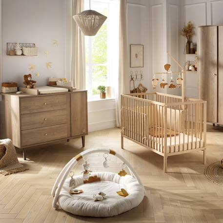 Lit tout barreaux en bois avec matelas - first Marron 5 - vertbaudet enfant 