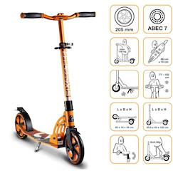 Jouet-Jeux de plein air-Six degrees trottinette aluminium 205 mm