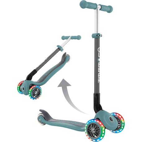 Trottinette primo - 120/80 mm, abec 5, 3 roues, réglable, roues led Bleu 6 - vertbaudet enfant 